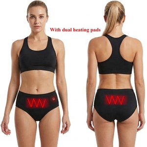 Pantalones cortos inalámbricos portátiles y cómodos con almohadilla térmica USB para mujeres, para aliviar el dolor de los cólicos menstruales con 3 niveles de calor. - Product Image 1