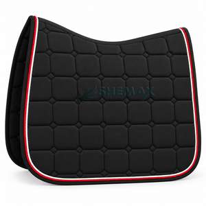 Elegante almohadilla para silla de montar de doma ecuestre diseñada con costuras duraderas, acolchado cómodo y apariencia elegante para profesionales. - Product Image 1