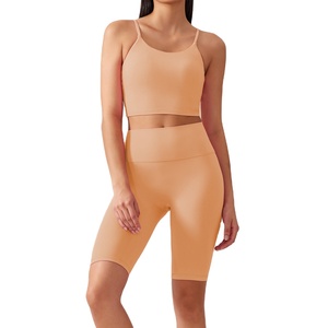 Women's High Quality Gym Fitness Sets Breathable Lightweight Sports <b>Bra</b> Leggings Solid Four-Way <b>Stretch</b> Yoga Fitness Elastic - Product Image 1