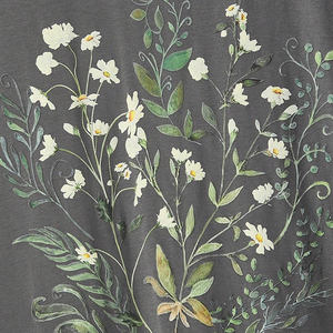 Camiseta de Mujer Transpirable, Nueva Camiseta de Mujer 100% Algodón, Cuello Redondo Informal, Manga Corta, Camiseta Estampada para Mujer - Product Image 4