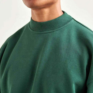 Sudadera Personalizada de Algodón Lavado Estilo Vintage con Cuello Redondo, Logotipo Estampado Desgastado, Sudadera con Capucha de Cuello Alto, Fabricante OEM ODM - Product Image 5