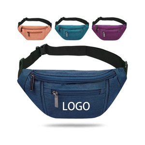 Riñonera Deportiva Impermeable con Cierre y Logotipo Personalizado, Riñonera Unisex de Poliéster para Correr y Viajar al Aire Libre - Product Image 3