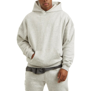Sudadera con Capucha para Hombre, Color Beige, Corte Regular, con Bolsillo, Estilo Casual, Tejido de Punto, 100% Algodón, para Otoño - Product Image 4