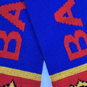 Écharpe de supporter de football personnalisée en jacquard double face, légère et écologique, avec logo imprimé, vente en gros d'usine pour clubs sportifs - Product Image 3