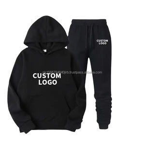 Vente en gros de sweats à capuche avec logo personnalisé sweat à capuche unisexe en coton vierge surdimensionné de qualité pull-over uni en polaire épaisse sweats à capuche pour hommes - Product Image 1