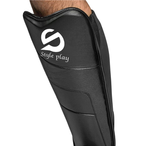 Nouveauté : Protège-tibias en cuir de haute qualité, légers, pour entraînement de boxe, pour adultes - Product Image 4