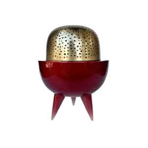 Quemador de incienso de madera y metal de diseño lujoso, estilo árabe, elegante Mabkhara para Ramadán, Eid, festividades, el más vendido. - Product Image 6