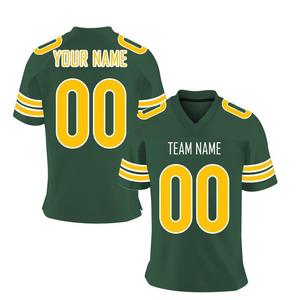 2026 Wholesale Custom Mesh V Neck <b>Tshirts</b> Sublimation American Football Jersey Man High Flexibility Football Uniform - Product Image 3