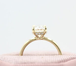 Bague de mariage en diamant cultivé en laboratoire en or 10 carats de poussière d'étoile bijoux en diamant de laboratoire Marquise bague de fiançailles en diamant cadeau pour l'amour - Product Image 2