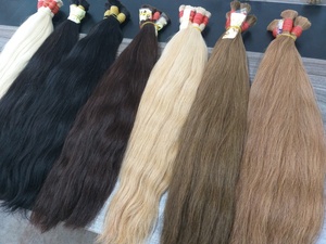 Extensiones de Cabello Humano Virgen de Alta Calidad 2025, Naturales, con Buen Grosor y Puntas Gruesas, Cabello Remy a Granel - Product Image 3