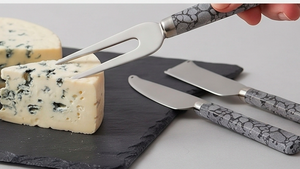 <b>Cheese</b> <b>Knife</b> <b>Set</b> Stainless Steel Blades Resin Handles Durable Eco Friendly Kitchen Tools For <b>Cheese</b> Serving Use And Kitchen Use - Product Image 6