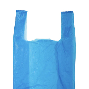 Bolsa de Compras de Plástico Transparente con Logotipo Personalizado, Bolsa de Compras de Color Sólido para Supermercado - Product Image 3