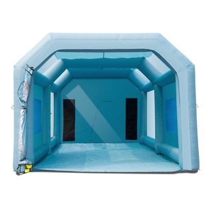 Cabina de Pintura Inflable de Alta Potencia de 26x15x11 pies con Sopladores de 750W+950W, Carpa de Pulverización para Pintura de Automóviles - Product Image 3