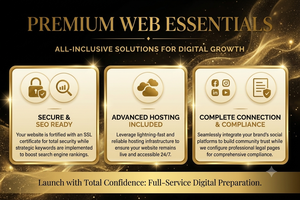 Solution de croissance numérique tout-en-un Premium Web Essentials avec hébergement avancé sécurisé prêt pour le référencement et conformité complète - Product Image 1