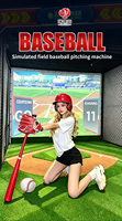 Simulateur d'entraînement au baseball interactif pour divertissement en salle, prix d'usine chinois