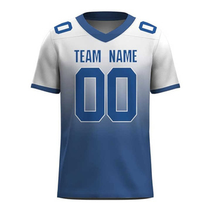 Maillot de football imprimé par sublimation, respirant, en mesh, manches courtes, col en V, vêtements de sport pour adultes - Product Image 6