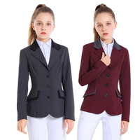 Horsekraft Pantalons d'équitation pour enfants professionnels en spandex/nylon à haute élasticité, veste d'équitation respirante printemps été