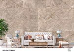 กระเบื้องพอร์ซเลนพื้นผิวหรูหรา ขนาด 600x1200 มม. กระเบื้องปูพื้นและผนังขนาดใหญ่ สำหรับห้องนั่งเล่น ห้องครัว และตกแต่งภายในสำนักงาน - Product Image 2