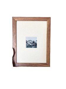 Rustic MDF Handmade Poster <b>Frame</b> Tabletop Display Holder Wall Mountable Modern Design Living Room Decor Eco-Friendly Natural - Product Image 2