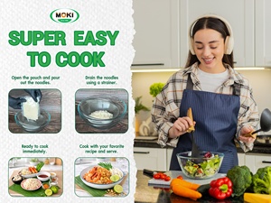 Fettuccine Shirataki de Proteína de Guisante Baja en Carbohidratos, Refinada Instantánea MOKI con Konjac, 0 Grasas, 100g, Cocción de 1-3 Minutos - Product Image 5