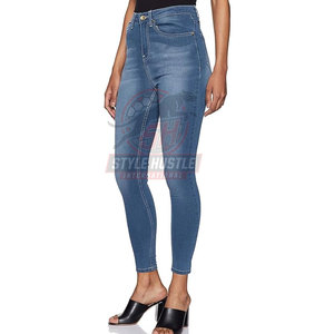 Pantalones Vaqueros de Mujer de Último Diseño a Precio Razonable para Venta en Línea, Color Sólido, Múltiples Bolsillos - Product Image 3