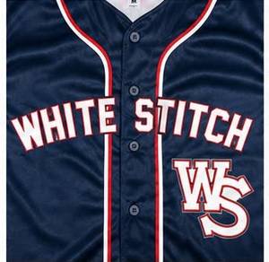 Maillot de baseball République Dominicaine unisexe, manches trois quarts, blanc, 100% polyester, antibactérien, col en V, sangle en T, sublimé - Product Image 3