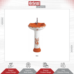 Lavabo de Pedestal de Cerámica Blanca de Diseño Nuevo, de la Más Alta Calidad, para Uso Comercial y Doméstico, Hecho en India, Venta al Por Mayor - Product Image 2