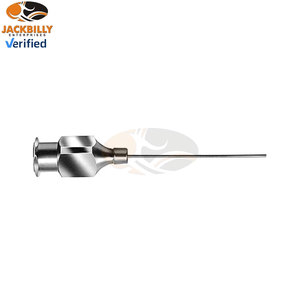 Canule lacrymale en acier inoxydable de haute qualité avec embout arrondi pour des procédures d'irrigation ophtalmique précises et sûres - Product Image 2