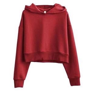 Sudadera con capucha estilo crop top a la moda, ropa casual inspirada en el estilo urbano, sudaderas con capucha crop top al por mayor - Product Image 1