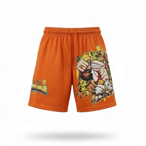 <b>Mens</b> Basketball <b>Shorts</b> Custom <b>Patch</b> Quick Dry High Quality Heavy Mesh 100% Polyester Printed Basketball Gray <b>Shorts</b> With Pockets - Product Image 4