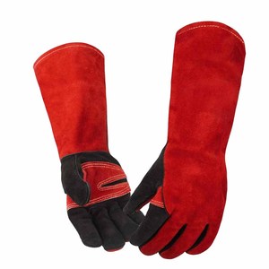 Gants de soudage en cuir de vachette renforcé, résistants, pour la sécurité industrielle, ignifuges, pour la lutte contre les incendies et le barbecue - Product Image 2