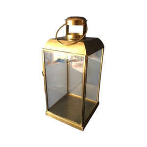 Lanterne décorative en métal doré de qualité supérieure, style oriental rétro, porte-bougie en fer et verre, décoration intérieure et extérieure pour la maison et le jardin - Product Image 4