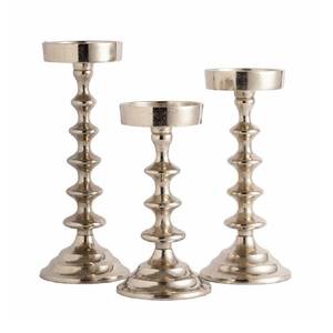 High Quality Aluminum <b>Candle</b> Holder Gold Polish Use for Home Christmas Decorative Accent Tableware Mantelpiece Festive Decor - Product Image 2