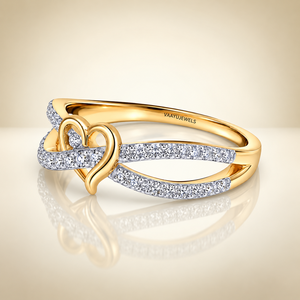 Bague de mariage romantique en forme de cœur infini avec diamant cultivé en laboratoire pour femmes, or 10K 14K 18K, argent 925 935 plaqué rhodium - Product Image 3