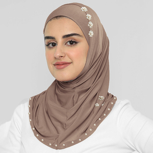 Hijab pour femmes, foulard hijab, voile pour femmes, hijab en mousseline, hijab en soie, hijab en satin, hijab carré, hijab pashmina violet, sous-foulard - Product Image 1