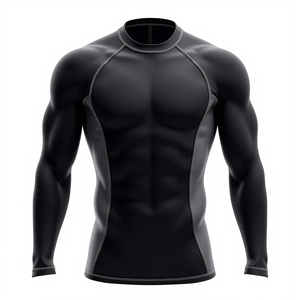 2026 ODM Rash Guard <b>Custom</b> <b>Compression</b> For Men <b>Compression</b> Long Sleeve <b>Compression</b> <b>Shirt</b> Rash Guard Wholesale Customized OEM - Product Image 1