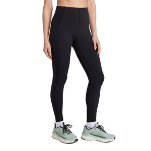 Leggings de yoga taille haute pour femmes, couleur unie, sans couture, pantalon de fitness noir en Spandex et Nylon, extensible dans les quatre sens - Product Image 6