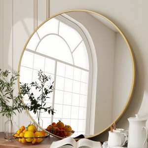 Modern Wall <b>Mirror</b> Slim Gold Metal Frame Decorative <b>Hanging</b> <b>Mirror</b> for Wedding Living Room-REHMAN CRAFT Handmade Contemporary - Product Image 5