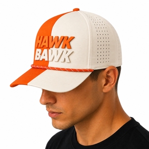 Casquette en corde unisexe brodée, style moderne pour l'extérieur, détails de couture soignés, design bicolore, ajustement confortable, casquette de golf réglable - Product Image 3