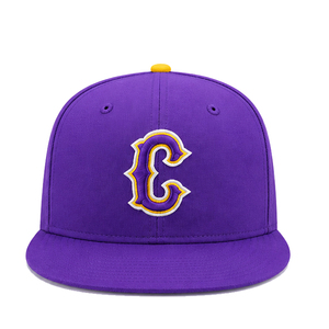 <b>Purple</b> Embroidered C Logo Snapback Cap Unisex Casual Adjustable <b>Hat</b> 58-60CM Four Seasons Wear - Product Image 1