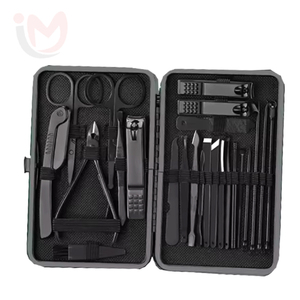 Original Factory IMANS ENTERPRISES IE-MP-0024 18 1 Stainless Steel Luxurious <b>Nail</b> Clipper Set Professional Portable Manicure - Product Image 1