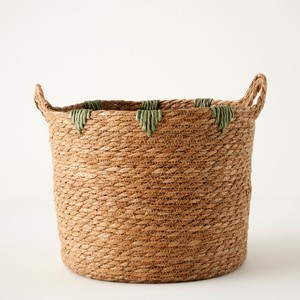 Sustainable Handmade Seagrass Kids <b>Storage</b> Basket Round Woven Toy Organizer Laundry Basket Handmade Home <b>Storage</b> Wholesale Bulk - Product Image 1