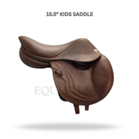 Selle d'équitation en cuir anglaise pour enfants de 15,5 pouces