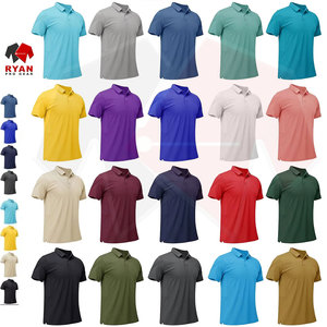 Chemises polo personnalisées Ryan Pro Gear pour hommes, style pull, avec logo personnalisé sur le panneau. - Product Image 3