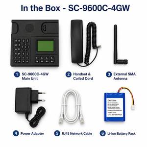 Teléfono de Escritorio SunComm SC-9600C-4GW 4G VoLTE con Punto de Acceso WiFi, RJ45 WAN/LAN, USB Tipo-C, Pantalla LCD de 128x64, Antena, Tarjeta SIM - Product Image 5