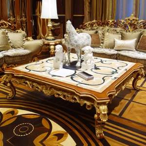 Sofá Seccional Tradicional de Lujo The Langham en Oferta, Mesa Tallada en Madera, Relleno de Esponja, para una Decoración Elegante de la Sala de Estar - Product Image 6