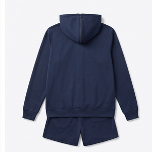 Premium Quality Summer Tracksuits Unisex Custom <b>Embroidery</b> Logo Plain 2-Piece <b>Set</b> Full Sleeve Breathable Eco-Friendly Hooded - Product Image 2