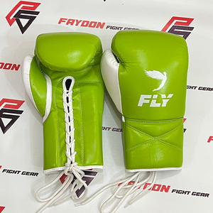 High Quality Genuine Cowhide Leather Non-Slip Hand Grips <b>Moisture</b> Wicking Customized Boxing Sparring <b>Gloves</b> Laced for Kickboxing - Product Image 1