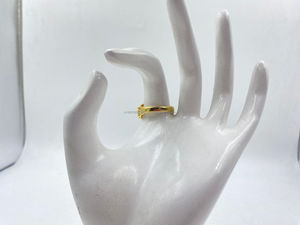 Elegante anillo chapado en oro de 18 quilates Joyería minimalista y resistente al deslustre Mejor precio - Product Image 2