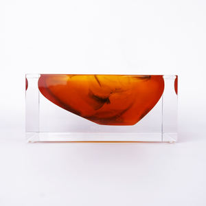 Frutero de Resina de Ámbar con Incrustaciones de Acrílico de Alta Transparencia, Multifuncional y Lujoso - Product Image 1